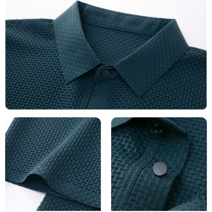 เสื้อโปโลสำหรับผู้ชายชุดทางการเสื้อยืดแขนสั้นของผู้ชายสำหรับฤดูร้อน-m-4xl-เสื้อลำลองธุรกิจเย็นและเสื้อโปโลระบายอากาศเสื้อดูดซับเหงื่อ