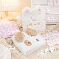 【Ready Stock】 ◕ C13 Steve Kawaii Plush Puppy Binder Notebook Square Cartoon Inside Page Set Girl Notebook Diary Stationery School Supplies