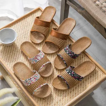 Rattan slippers deals