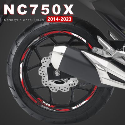 สติกเกอร์ล้อรถจักรยานยนต์ขอบล้อกันน้ำอุปกรณ์ NC750X 2021สำหรับฮอนด้า NC750 NC 750 X 750X 2014-2023 2019 2020 2022