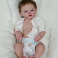 Full Silicone Vinyl Dolls 47CM Girl Meadow Painted Reborn Baby Dolls With Rooted Hair Soft Touch For Kids Gift Muñecas Reborn