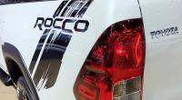 สติกเกอร์ท้ายรถ ด้านข้าง REVO  ROCCO สีดำ