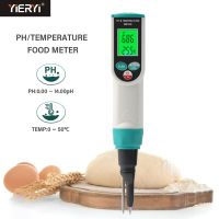 Professional Food PH Meter 0.00 14.00pH Temp pH Tester High Accuracy Sensor Acidity Analyzer for Meat Canning Cheese Dough Water