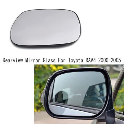 Car Rear View Mirror Glass Rear View Mirror Glass Rearview Mirror Reversing Lens Heating Wide-Angle Mirror Glass for Toyota RAV4 2000-2005