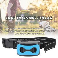 ZZOOI Dog Anti Bark Collar Stop Barking Vibration Electric Ultrasonic Dogs Training Collar Pet Dog Anti Barking Device USB