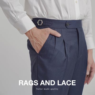 Rags and Lace กางเกง signature ผ้า wool สี Navy