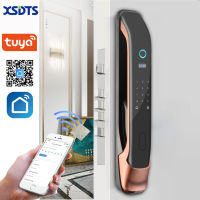 Wifi สมาร์ทล็อคประตูด้วย Tuya APP จากระยะไกล / ลายนิ้วมือไบโอเมตริกซ์ / สมาร์ทการ์ด / รหัสผ่าน / ปลดล็อคกุญแจ Smart Life Smart Home-hjgytyuuiytt