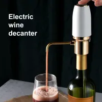 Electric Wine Aerator Switch Button USB Charging High Pressure Quick Aerating Nozzle Automatic Smart Wine Pump Household Stuff