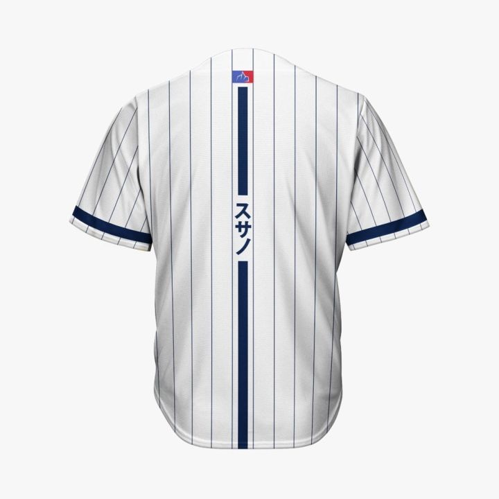 Hot MLB NY Baseball Jersey Shirt White Stripe Inspired Classic Cardigan  Jersey Casual Sport Unisex Plus Size s