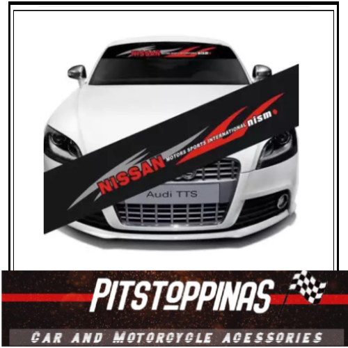 Universal Windshield sticker Decal with Black Background NISSAN NISMO