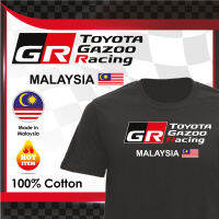 เสื้อยืด MP X GR TOYOTA GAZOO RACING คอกลม คอตตอน 100% BAJU LELAKI D-3