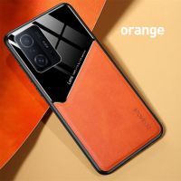 เคส Xiaomi 11 T Pro แม่เหล็กยึดโทรศัพท์รถหนังที่ครอบสำหรับ Xiaomi 11 T Mi11t Mi 11 T Pro Xiaomi11t ป้องกันเคสโครงอ่อน