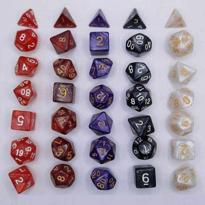 flate-7pcs-set-เกมตาราง-ลูกเต๋า-dnd-d4-d6-d8-d10-d12-d20-7-die-ลูกเต๋าเกม-หลายเหลี่ยมเพชรพลอย-เกมปาร์ตี้ปาร์ตี้-ลูกเต๋าหลายด้าน-trpg-dnd