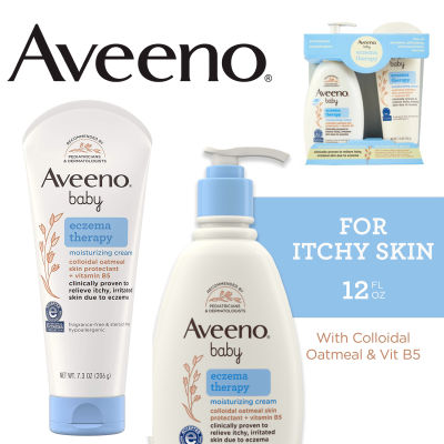Aveeno Baby Eczema Therapy Moisturizing Cream ครีมบำรุงผิวเด็ก สำหรับผิวที่แห้งและคัน เเพ็คคู่ ราคา 1,490.- บาท