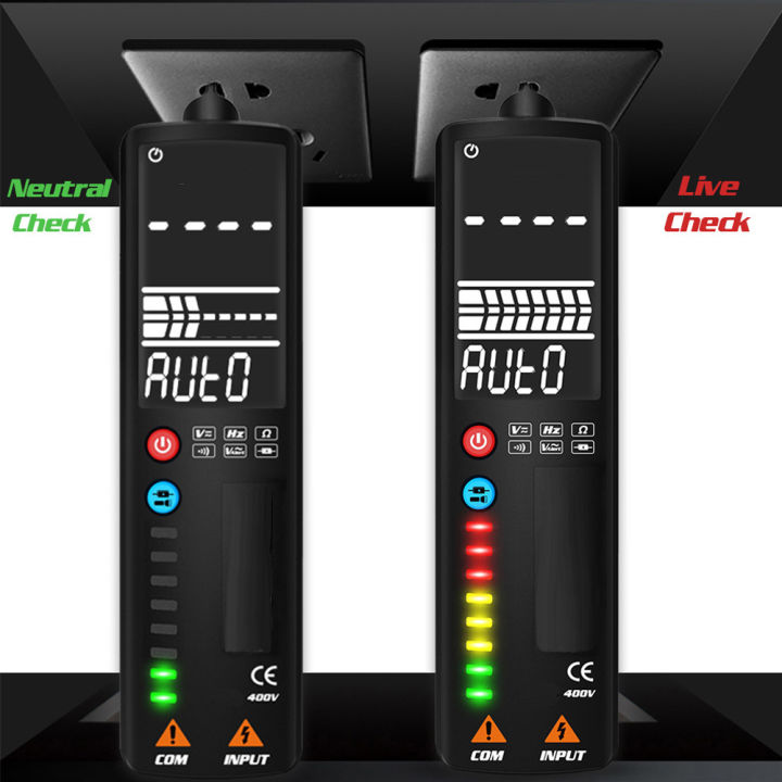 เครื่องตรวจจับแรงไฟฟ้ามัลติมิเตอร์อัจฉริยะแบบดิจิตอล-lcd-แบบสัมผัสสามารถวัดเครื่องทดสอบความถี่ต้านทานความถี่ต้านทานแรงดันไฟฟ้า-dc-ac