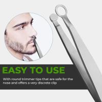 Nose Hair Clip Round Head Nose Hair Clip Repair Nose Device Hair Nose Tool Multi-function Clip Hair Trimming B9K8