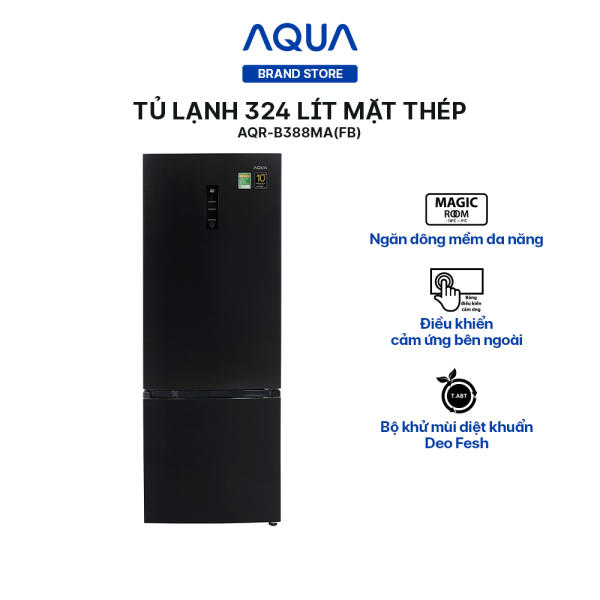Tủ lạnh ngăn đông dưới Aqua 324 Lít AQR-B388MA(FB)