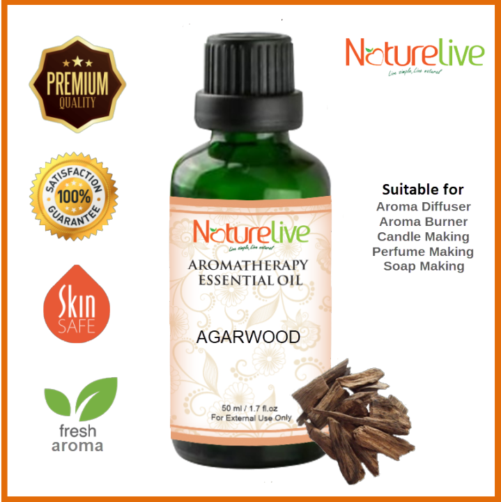 50ml Naturelive Aromatherapy Agarwood Essential Oil for Aroma Diffuser