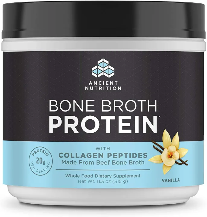 Ancient Nutrition Bone Broth Protein Salted Caramel, Beef Bone Broth