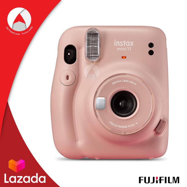 fujifilm-instax-camera-mini-11-กล้องอินสแตนท์-กล้องโพลารอยด์-instant-camera-สีชมพู-blush-pink-ประกันศูนย์-1-ปี-พิมพ์รูปจากกล้องได้-ด้วยแผ่นฟิล์ม-instax