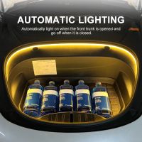 Car Front Trunk Frunk LED Surround Light Strip Modified Lighting For Tesla Model 3 Y S X 2021 Waterproof Flexible Silicone Light