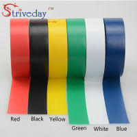 6PCS 6 สี 20m/pcs เทปไฟฟ้าฉนวนเทปกาวเทปฉนวนอุณหภูมิสูงเทป PVC กันน้ำ-ganekd