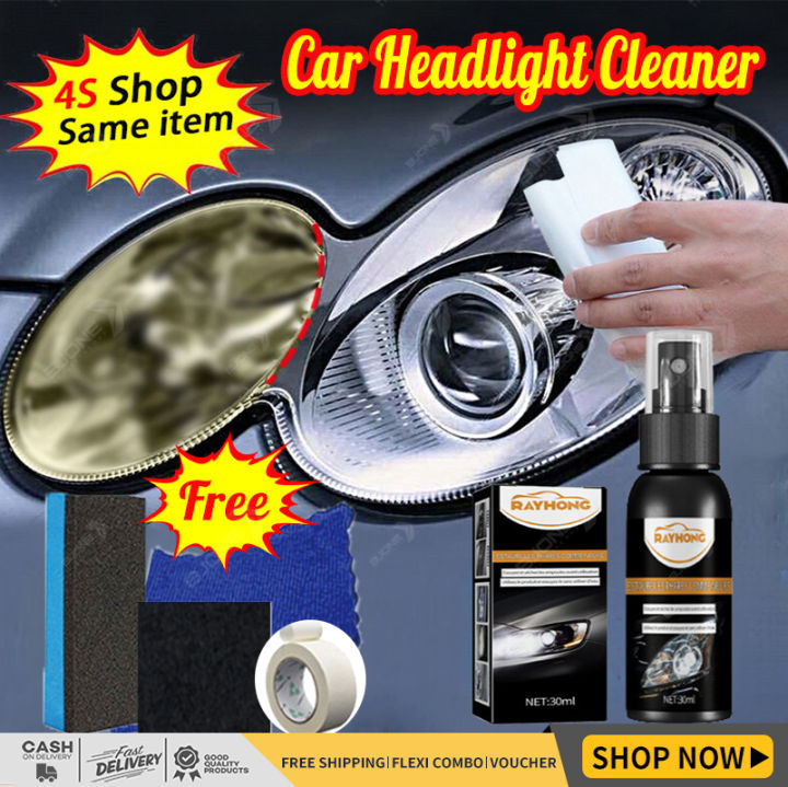 Headlight Len Restoration Repair Kit Car Headlight Cleaner Polishing Liquid  30ml