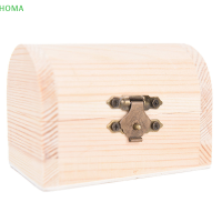 ?【Lowest price】HOMA ไม้วินเทจ Treasure chest wood เครื่องประดับกล่องเก็บของ