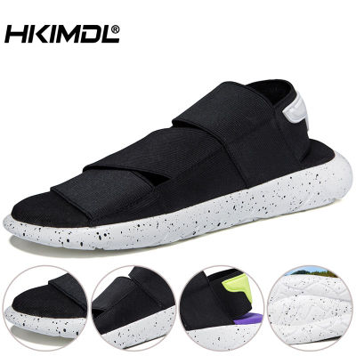 HKIMDL รองเท้าแตะชายหาดสำหรับผู้ชายรองเท้าผู้ชายกีฬาและพักผ่อนรองเท้าแตะฤดูร้อนผู้ชายโรมันวัยรุ่นเกาหลี