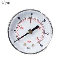 เกจวัดความดันหน้าปัด52มม. 1/8 "Bspt 0/15แนวนอน30 60.100 160 300แท่งพีเอสไอ