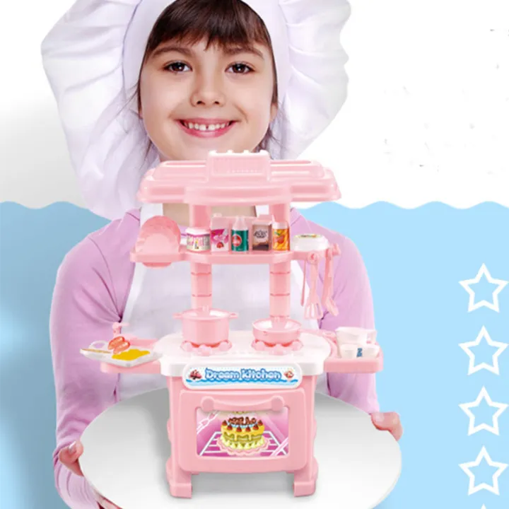 Mini Kitchen Set Toy Kid Play Cooking Toys Lazada PH