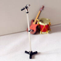 Miniature 112 Dollhouse Simulation Mini Stand Microphone Model Scene Dollhouse Sing Room Bar Stage Decoration Accessories