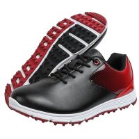 ❡ New men 39;s golf shoes leather breathable waterproof anti skid training shoes white blue red sports shoes large size 39 48