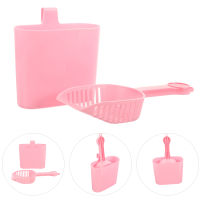 OULII ชุดของ Cat Litter Scoop 1 ชุดพร้อมตัวยึด Cat Litter Scoop Cat Litter Shovel Cleaning Tool