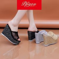 CODai424839 Womens Wsdges Slippers Sandal Fashion Girl High heels Kasut Perempuan