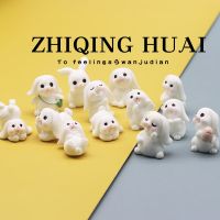 Independent Blind Bag Bunny Set Of Simulated Animal Model White Rabbit Ornaments Toy Gift Miniature Mini Cute 【OCT】