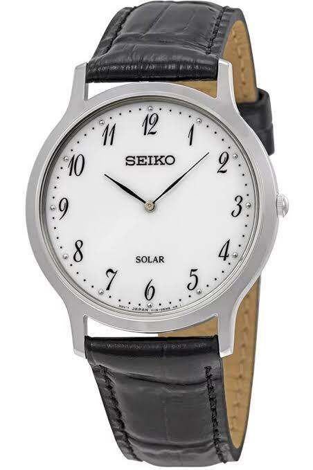 seiko-solar-นาฬิกาข้อมือผู้ชายเรือนเหล็ก-nbsp-สายหนังแท้สีดำ-รุ่น-sup863p1-สีเงิน