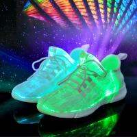 [BLOOM] Luminous Glowing Casual Shoes USB Recharge Led Lighti Sport Uni Shoes ி