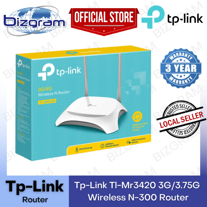 Tp-Link Tl-Mr3420 3G/3.75G Wireless N-300 Router(TL-WR840N) | Lazada ...