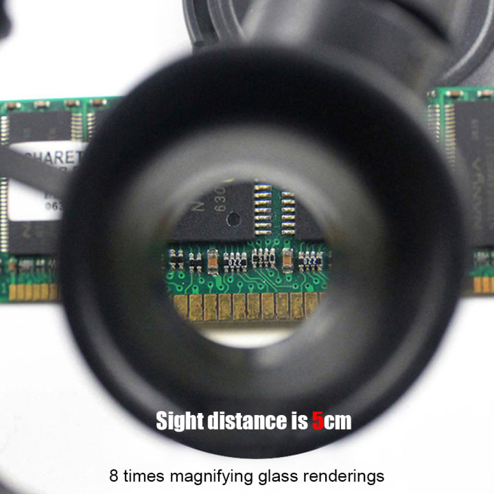 คุณภาพสูง-telescopic-แว่นตาแว่นขยาย-loupes-ไฟ-led-8x-15x-23x-แว่นตาขยาย