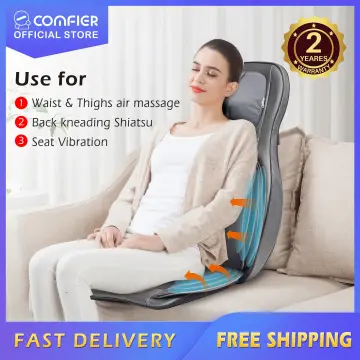 Comfier Vibration Massage Seat Cushion,Back Massager with Heat - 2206G