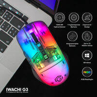 IWACHI G3 เมาส์ไฟRGBแบบมีสาย เมาส์เกมมิ่ง ปรับไฟได้13โหมด ปรับDPI ได้สูงสุด 7200DPI