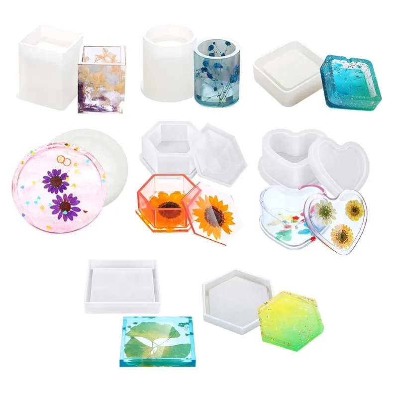 28 Pcs Resin Moulds Silicone,epoxy Resin Molds Set,diy Casting