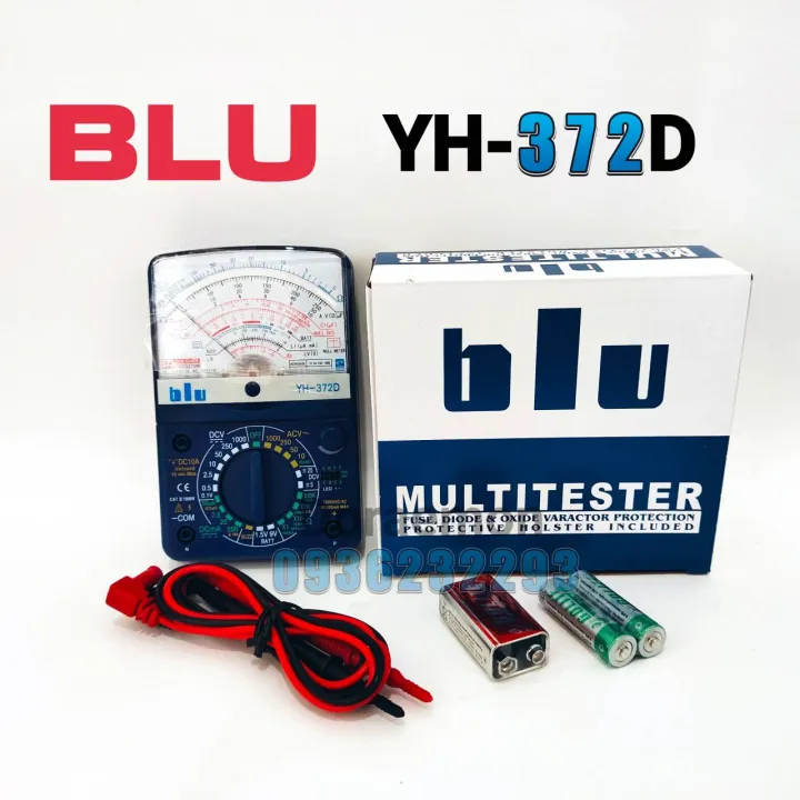 BLU YH372D Multimeter มัลติมิเตอร์อนาล็อค มัลติมิเตอร์แบบเข็ม มิเตอร์