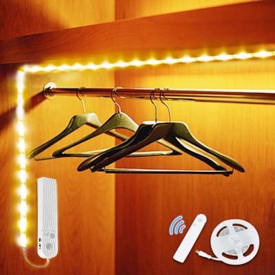 PIR Motion Sensor LED Strip Light 3M 60LEDs/m 2835 SMD Ribbon Diode USB Battery Powered for Closet Stairs Kitchen Cabinet Light