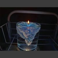 Creative Aromatherapy Candle Floating Iceberg Desktop Decoration Home Bedroom Clear Gel Glass Decor Ins Nordic Handmade Gift