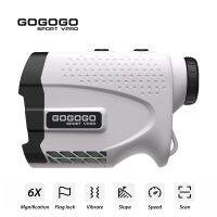 Gogogo Sport Vpro เครื่องชี้วิถีกอล์ฟเลเซอร์ระยะ600เมตรอุปกรณ์หาพิกัดสำหรับล่ากล้องโทรทรรศน์6X พร้อม GS24วัดระยะแบบล็อคธง