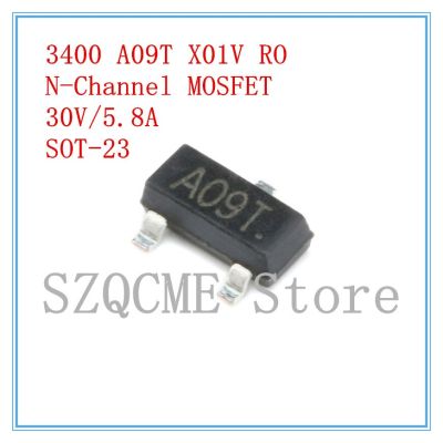 20PCS AO3400 3400 A09T R0 X01V N-Channel MOSFET 30V 5.8A Enhancement-Mode MOSFET SOT-23 SMD Health Accessories