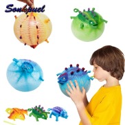 Sonkpuel Funny Blowing Animal Vent Smash Toy Boys Inflatable Dinosaur Ball