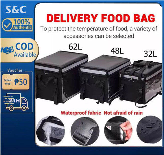 32L/48L/62L Takeaway Delivery Box, Motorcycle Delivery Food Insulation